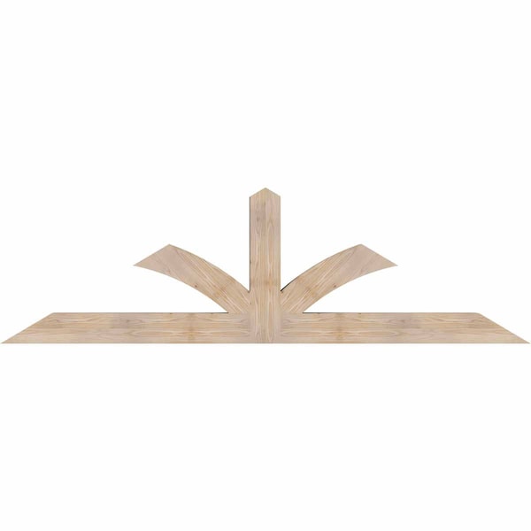 Ekena Millwork Richland Smooth Timber Gable Bracket, Douglas Fir, 96"W x 28"H x 5 1/2"D x 5 1/2"F, 7/12 Pitch GBW096X28X0606RIC00SDF - main